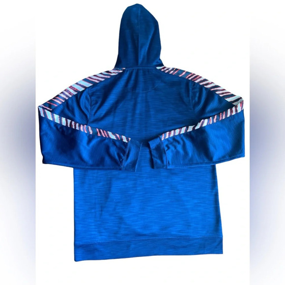 Zubaz NFL New England Patriots Pullover Hoodie Zebra Print Men’s Size M - Picture 4 of 4